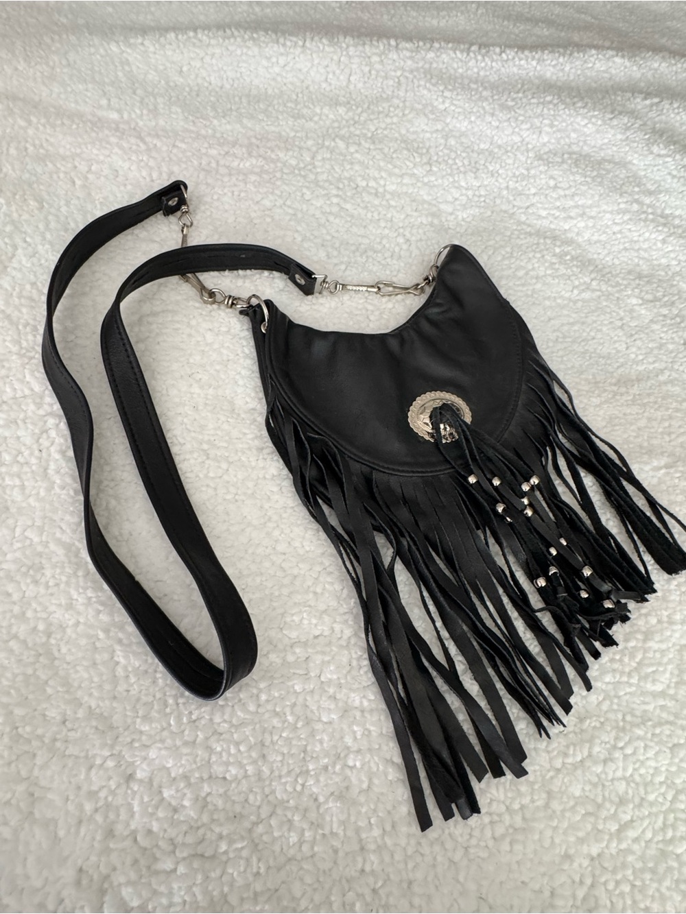 Handmade Genuine Leather Fringe Purse